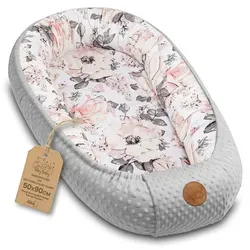 Nestchen Baby - Tragbares Babynest für Neugeborene - Babynest für Neugeborene, bietet Sicherheit und Komfort mit gepolsterten Rändern. Ideal für Babybetten und unterwegs, aus hochwertigen, atmungsaktiven Materialien.