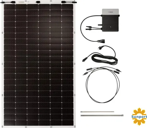 Bosch Solar 4000 P 600 W Balkonkraftwerk - Ultraleichtes PV-Modul - Monokristalline Solarmodule: Mit einem Gewicht unter 6 kg sind die Bosch Module bis zu 70 % leichter als herkömmliche, bieten hohe Effizienz und einfache Selbstmontage bis 22 m.