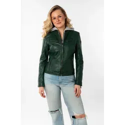 Mauritius Lederjacke Nola LEGV mit abnehmbarer Jersey-Kapuze - Modische Übergangsjacke aus 100% Schafsleder, mit abnehmbarer Jersey-Kapuze für vielseitige Styles und optimalen Tragekomfort.