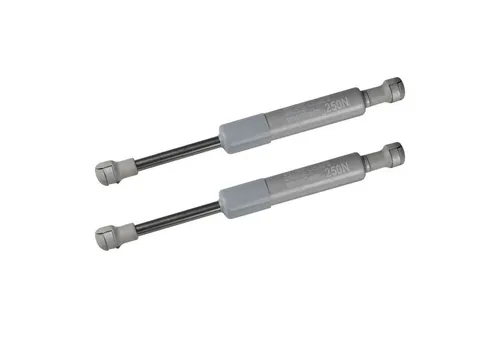 Original Kesseböhmer Gasdruckfeder 250N, verstärkte Ausführung - Beschläge - 2er Set verstärkte Gasdruckfedern für HSB Hochschwenkbeschlag, langlebige Qualität mit Schutzkappe und einfacher Montage.