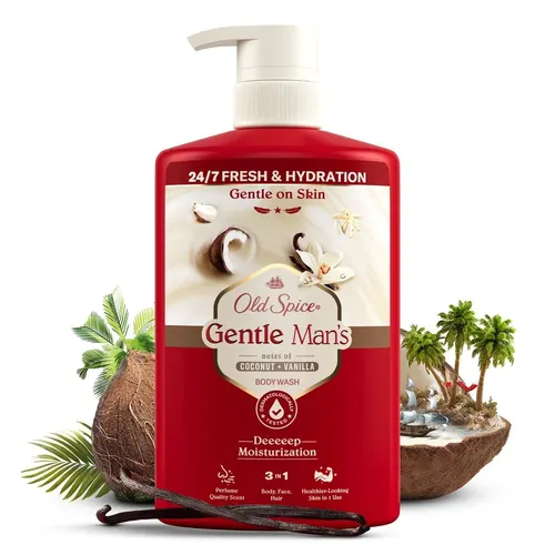 Old Spice Gentle Man's Duschgel Coconut & Vanilla XL 800 ml - (656845623) Entdecke das tropische Duschgel für Männer! Old Spice Gentle Man's Duschgel vereint Frische und Feuchtigkeit in einem praktischen XL-Format für ein erfrischendes Duscherlebnis.