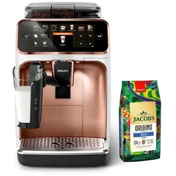 Philips Kaffeevollautomat EP5443/70 5400 Series - Kaffeevollautomat mit 12 Kaffeespezialitäten und 4 Benutzerprofilen, personalisierbare Füllmenge, Kaffeestärke und Temperatur für perfektes Kaffeeerlebnis.
