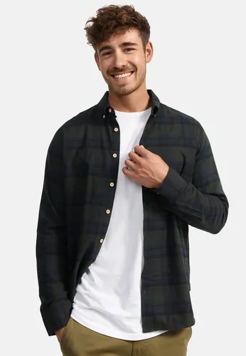 Indicode Langarmhemd Riverside Langarmhemd mit Button-Down-Kragen blau S