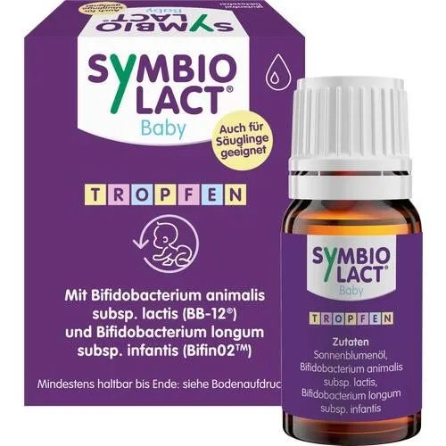 Symbiolact Baby Tropfen - Arzneimittel zur Unterstützung der Darmflora bei Babys, fördern die Verdauung und stärken das Immunsystem.