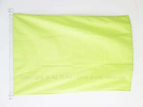 PAVILLON NAUTIQUE UNICOLORE JAUNE 45x30cm - DRAPEAU DE BATEAU DE COULEUR JAUNE 3