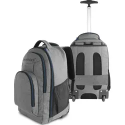 normani Reisetasche Rucksack Yori mit Trolleyfunktion - Taschen - 30 Liter Trolley-Rucksack mit Rollen, ideal für Reisen und Freizeit, strapazierfähiges Polyester in Blau.