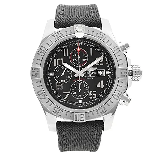 Breitling Avenger Chronograph 48 mm Herren-Armbanduhr, Schwarz, Armband