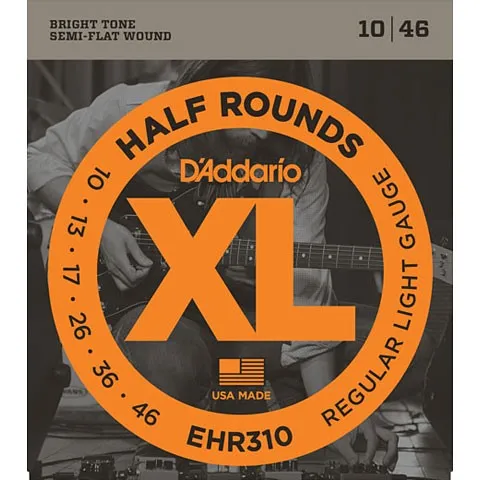 Saiten E-Gitarre D'Addario EHR310 Half Rounds .010-046 Gitarrensaiten E- Gitarre