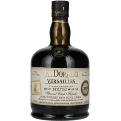 El Dorado Rum VERSAILLES 2005 55,4% Vol. – Exklusiv aus portugiesischen Rotweinfässern - Entdecken Sie den einzigartigen El Dorado Rum VERSAILLES 2005, der in seltenen Holzfässern reifte. Ein komplexes Geschmackserlebnis mit Noten von Vanille und Karamell – ideal für Kenner.