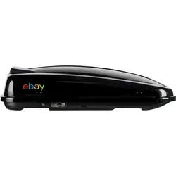 Dachbox LEVUP ebay edition 420 - Schwarz Glänzend - Gepäckträger mit maximalem Stauraumvolumen, robuster Bauweise und sicherer Zentralverriegelung für sorgenfreies Reisen.