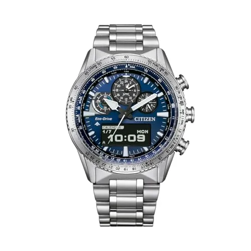 CITIZEN Promaster Sky Pilot JV2000-51L - Multifunktionale Herren-Armbanduhr - Armbanduhren für Herren mit Eco-Drive U830-Technologie, die durch Licht betrieben wird, und einer Vielzahl an Funktionen für Abenteurer.