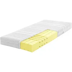 Ravensberger HR-Kaltschaummatratze Komfort-SAN 140x200 cm - Härtegrad H2 - Matratzen mit 7-Zonen-Technologie für optimale Druckentlastung und ergonomische Wirbelsäulenunterstützung. Oeko-TEX®-zertifiziert, pflegeleicht und Made in Germany für besten Schlafkomfort.