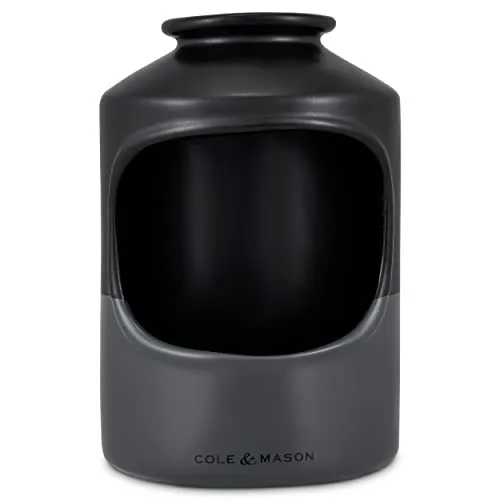 Cole & Mason H822136 Strethall Salzbehälter aus Keramik - Küchenhelfer mit langlebiger satinierter Keramik und modernem Design, ideal zum Schutz von Salz vor Feuchtigkeit und Staub.