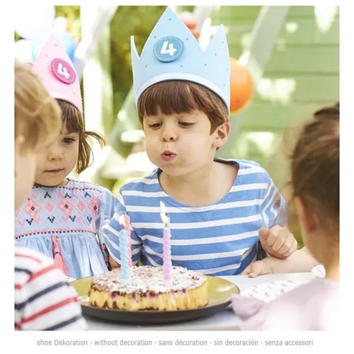 goki Geburtstagskrone blau, Partydeko