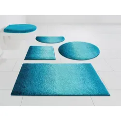 Badematte "Mistral" türkis, rutschhemmend - Hochwertige Badematte in elegantem Ombré-Look, rutschhemmend und fußbodenheizungsgeeignet. Pflegeleicht und langlebig, perfekt für moderne Bäder. Made in Europe.