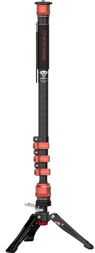 iFootage Cobra 3 Carbon Fiber Monopod - Stative und vielseitig einsetzbar, mit innovativer Flip-Lock-Technologie und Pedal für schnelle und sichere Höhenverstellung.