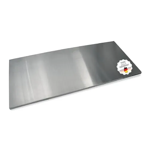 Edelstahl Arbeitsplatte Knetbrett 110x50 cm - Vielseitig für Kneten, Schneiden & Backen - Hygienische Edelstahl-Arbeitsplatte mit Anschlagkante, ideal für Teig, Nudel, Back- und Schneidearbeiten. Leicht zu reinigen und in modernem Design – Made in Germany.