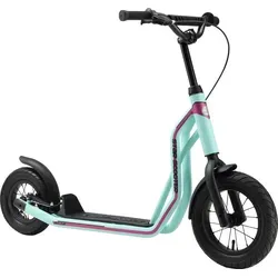 STAR SCOOTER Kinderroller 12 Zoll & 10 Zoll - Mint-Türkis - Robuster Tretroller für Kinder ab 6 Jahren mit stabiler Bauweise und Luftreifen für sanftes Fahren. Integrierter Steuersatz und höhenverstellbarer Lenker sorgen für optimalen Fahrkomfort.