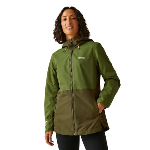 Regatta - Hamara IV Jacke, wasserfest für Damen (38 DE) (Nephrit Grün/Tarngrün)