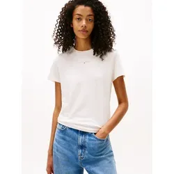 Tommy Jeans Kurzarmshirt "TJW REG LINEAR SS TEE" Gr. S (36) - T-Shirts für Damen, modisch und vielseitig kombinierbar, aus dehnbarem Single Jersey für hohen Tragekomfort.