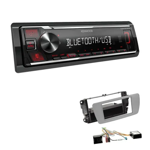Kenwood Autoradio Bluetooth USB für Seat Ibiza IV - Vielseitiges 1-DIN Autoradio mit Bluetooth, USB und AUX für Seat Ibiza IV. Genießen Sie Musik-Streaming und Freisprechanrufe in stilvollem dublingrey.