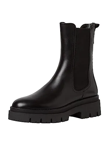 Tamaris Damen Chelsea Boot 1-25992-41 001 schmal - Wanderschuhe mit gepolsterter TOUCH-IT Decksohle für höchsten Tragekomfort und modernem Design, ideal für stilvolle Ausflüge.