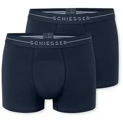 Schiesser Boxershorts Cotton Flex 2er Pack - Herrenunterhosen aus Baumwollmischung, ohne störende Seitennähte, superweich und bequem für den ganzen Tag.