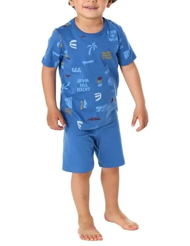 Schiesser Jungen Schlafanzug Set Pyjama kurz - 100% Baumwolle - Bequemes Schlafanzug Set für Jungen aus 100% Baumwolle, ideal für angenehme Nächte. Erhältlich in den Größen 92 bis 140, perfekt für entspannte Schlafstunden.