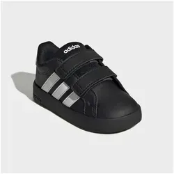 adidas GRAND COURT 3.0 KIDS Sneaker für Kinder in Weiß – Größe 27 EU - Sportlicher Sneaker mit Klettverschluss für einfaches Anziehen. Hergestellt aus robustem Synthetik und Textil, ideal für den Alltag und aktive Spiele.