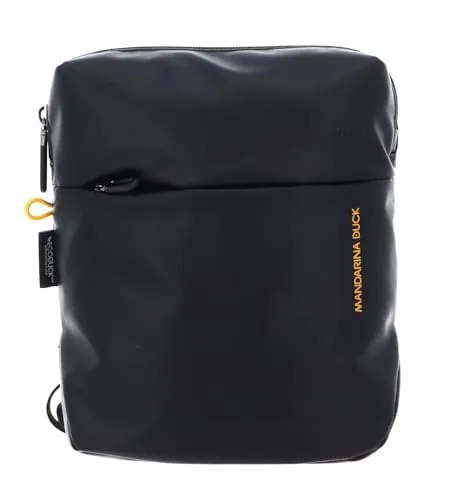Mandarina Duck Eco Coated Crossover Black - Umhängetasche mit modernem Design, hohem Tragekomfort und praktischen Maßen von 20 x 25 x 7,5 cm – ideal für stilvolle Unternehmungen!