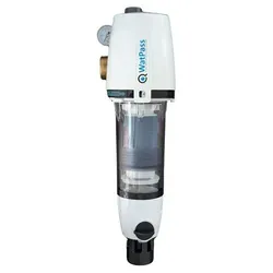 Hauswasser Rückspülfilter & Druckminderer DN 25 / 1" WatPass® - Sanitärinstallation mit integriertem Druckminderer und Manometer für optimale Wasserqualität. Filtert bis zu 90μm, schützt vor Korrosion und Funktionsschäden.