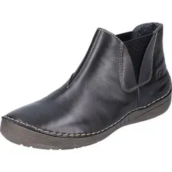 Rieker Damen Stiefelette Chelsea Boot 52553 in Schwarz, Größe 37 EU - Sportliche Stiefelette von Rieker mit leichtem Einstieg dank Stretch-Einsätzen. Komfortable Schalensohle und weiches Innenfutter sorgen für ein angenehmes Tragegefühl – ideal für den Herbst!