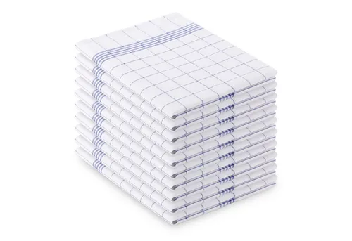 Vaily Geschirrtuch 10er Pack - Klassische Küchentücher aus 100% Baumwolle - Vaily Geschirrtücher, 10er Set aus 100% Baumwolle, ideal für effektives Trocknen und eleganten Stil in der Küche - maschinenwaschbar bis 60℃.