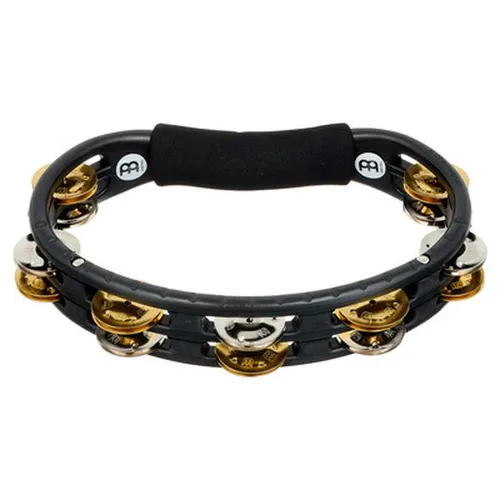 Meinl Percussion Recording Combo Tambourine - Ergonomisches 2-reihiges Tamburin - Percussion - Mit ergonomischem Griff und leichtem Design für komfortables Spielen bei Jam Sessions und Live Auftritten.