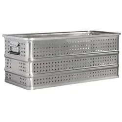 MUNK Rettungstechnik Aluminium Kästen gelocht ohne Deckel nach DIN 14880 800x400x330mm