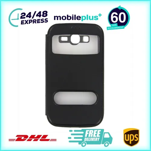 Flip Cover Handyhülle für Samsung I9060 Grand Neo Schwarz