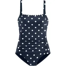 Badeanzug LASCANA "Jada" für Damen, Gr. 38, Cup E - Modischer Badeanzug mit Wellenkante und Shaping-Effekt für eine formende Silhouette. Hergestellt aus weicher Microfaser, ideal für den Strand oder Pool.