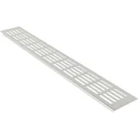 MS Beschläge Alu-Lüftungsgitter 80 x 200 mm Silber F1 Eloxiert Luftgitter