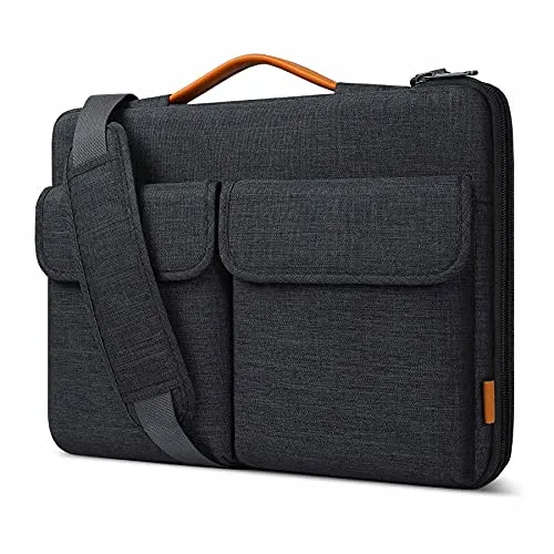 Inateck 360° Rundumschutz Laptoptasche Hülle Schultertasche Kompatibel mit 14 MacBook Pro M4/M3/M2/M1 Pro/Max 2024-2021, Macbook Air 13 M4 2025, M3/M2/M1 2012-2024, MacBook Pro 13 2012-2022