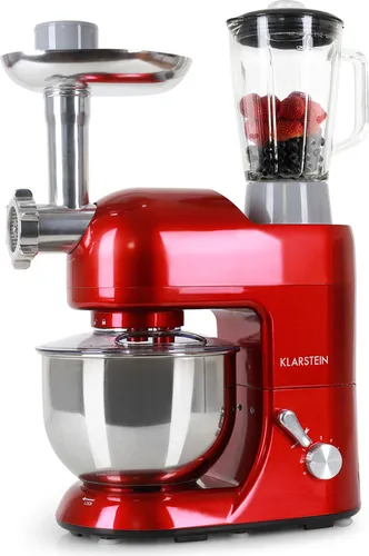 Lucia Küchenmaschine 3-in-1 1800 W - Küchenmaschine mit 5 Ltr Edelstahl-Schüssel, BPA-frei und leistungsstark, ideal für Backwaren und Desserts - macht das Kneten, Rühren und Aufschlagen zum Kinderspiel.