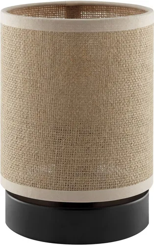 OTTO home Tischleuchte Mikka, ohne Leuchtmittel, mit Leinenstoffschirm, Höhe 17,5 cm, Ø 13 cm