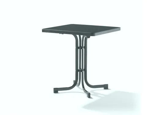 Sieger Boulevard-Klapptisch 70 x 70 cm - Beistelltisch mit wetterfester mecalit-PRO-Platte, ideal für Garten und Balkon, Montagefrei und Made in Germany, robust und langlebig.