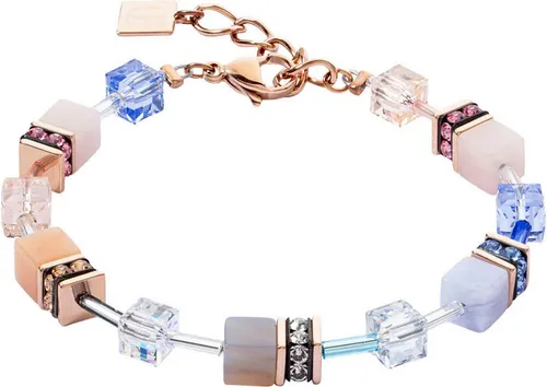 COEUR DE LION Armband Schmuck Edelstahl GeoCUBE® Iconic Precious - Elegantes Armschmuck aus Edelstahl mit Swarovski® Kristallen, handgefertigt und verstellbar – perfekt für jeden Anlass und ein tolles Geschenk!