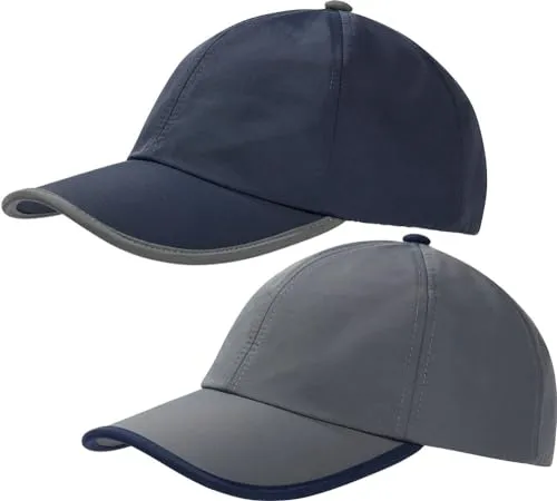 Westberg Schirmmütze Set (2-Stück) - Schiebermützen mit optimalem Feuchtigkeitstransport dank Coolmax-Gewebe, ideal für sportliche Aktivitäten und UV-Schutz.