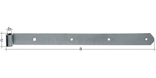 Gustav Alberts Ladenband 3314/K3/1400 mm - 312480 - Grobe Eisenwaren, langlebiges und robustes Ladenband für zuverlässige Tür- und Fensterbefestigung.