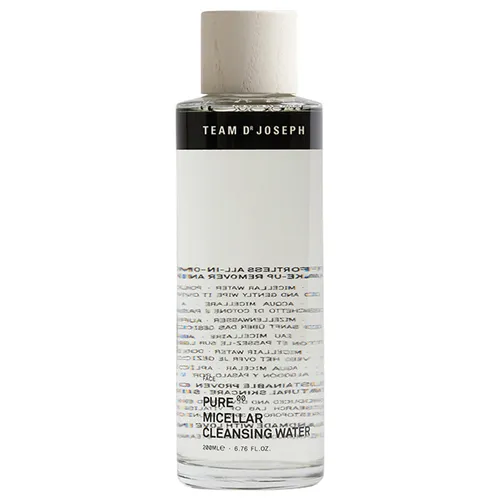 TEAM DR JOSEPH Pure Micellar Cleansing Water 200 ml - Mizellenwasser zur sanften Reinigung und Pflege der Haut. Die innovative Technologie entfernt effektiv Make-Up-Rückstände und sorgt für ein frisches Hautgefühl. Ideal für die tägliche Anwendung.
