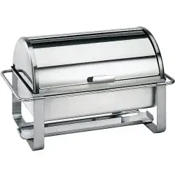 Spring Eco Catering Chafing Dish mit Rolltop Speisewärmer 40 2587 06 10 , Maße: 64 x 38 x 39 cm
