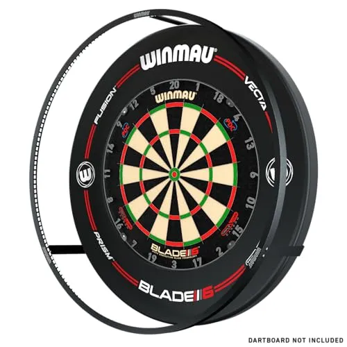 Winmau Dart-Wandschutz Plasma + Surround Bundle black 4305 - Dart-Wandschutz aus hochwertigem Aluminium und Kunststoff, schützt Ihre Wand und sorgt für ein stylisches Spielambiente.