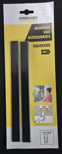 KÄRCHER 2er Set Abziehlippe für Fenstersauger WV - Ersatz Gummilippe für effektives Fensterputzen, ideal für streifenfreies Ergebnis und optimale Reinigung.