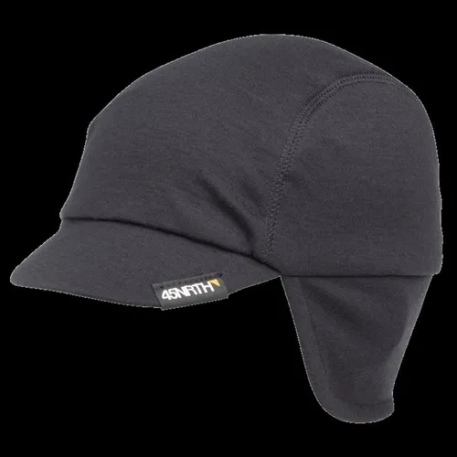 45NRTH Greazy Helmmütze aus Merino, schwarz, L/XL - Unisex Helmmütze aus hochwertiger Merinowolle, ideal für Radsportler. Bietet Wärme und Komfort bei kühlen Temperaturen.